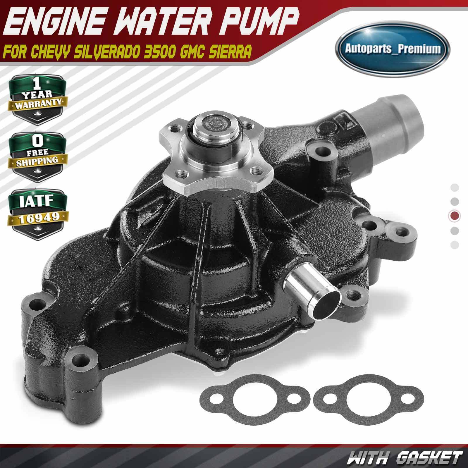 Engine Water Pump with Gasket for Chevrolet Silverado 3500 GMC Sierra 2500 HD