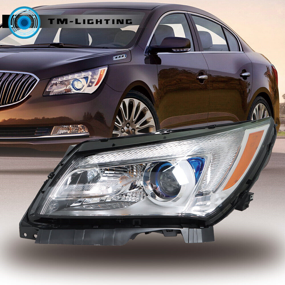 For 2014-2016 Buick LaCrosse Halogen LED Projector Headlight Headlamp Left Side