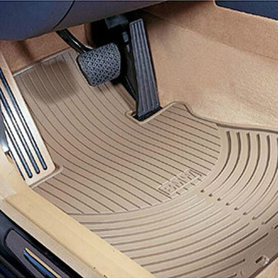 BMW Beige Rubber Floor Mats 2002-2008 Z4 Roadster & Coupe 2.5i 3.0si 82550151503