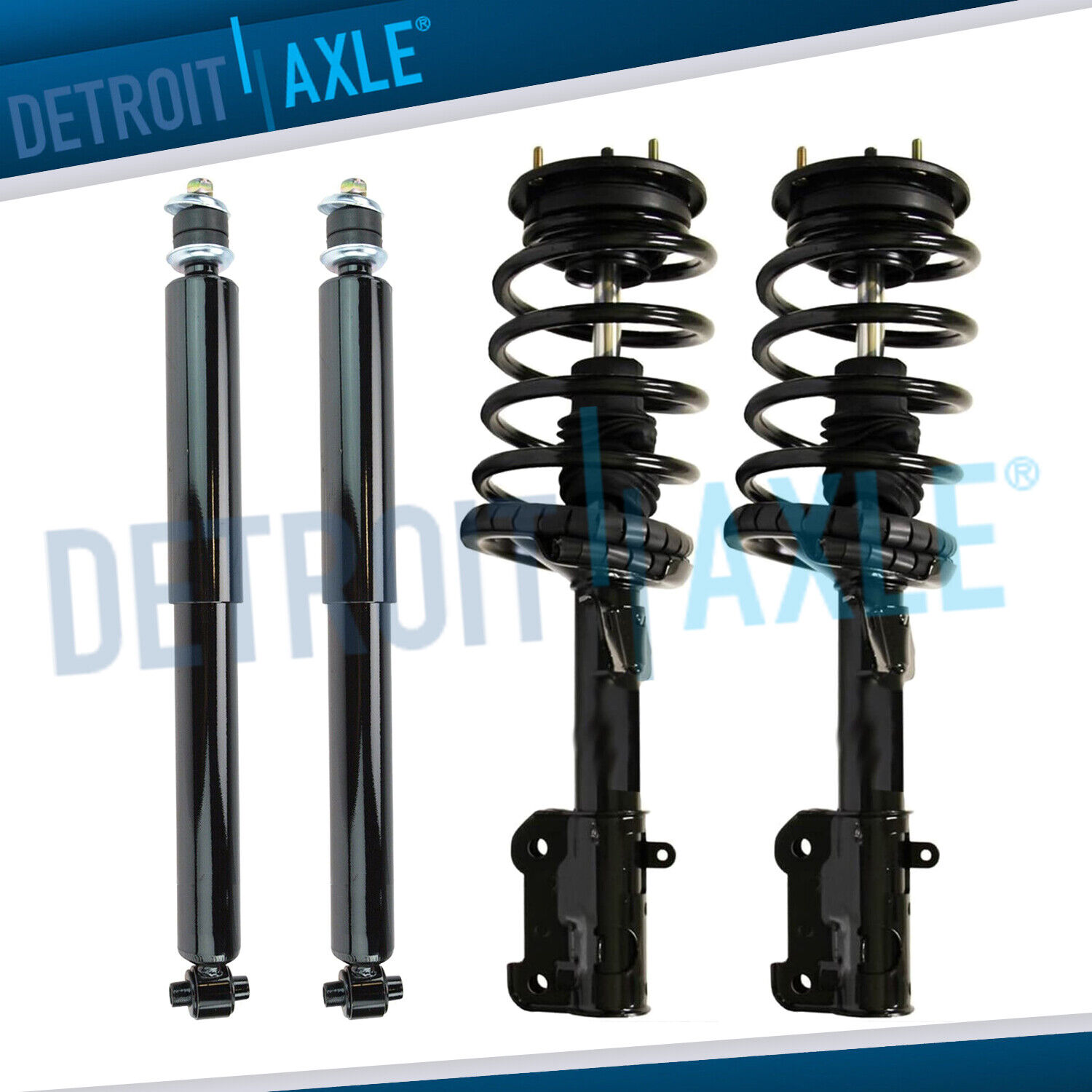 Front Strut w/ Coil Spring Assembly + Shock Absorbers for 2005-2010 Ford Mustang