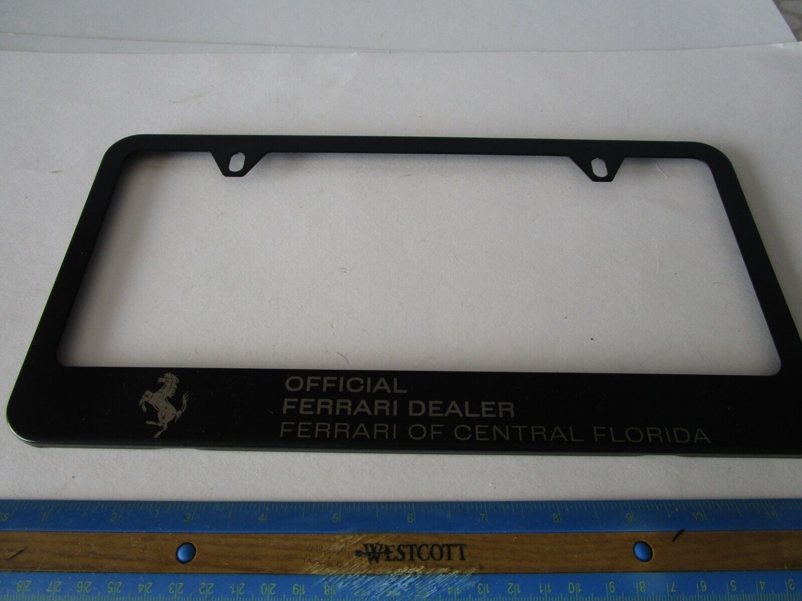 FERRARI Dealer Metal License Plate Frame Florida 308 328 348 355 360 430 458 488