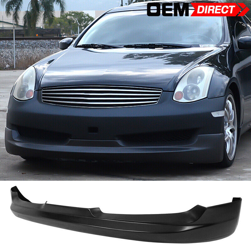 Fits 06-07 Infiniti G35 Coupe Sport G Style Front Bumper Lip Spoiler PU