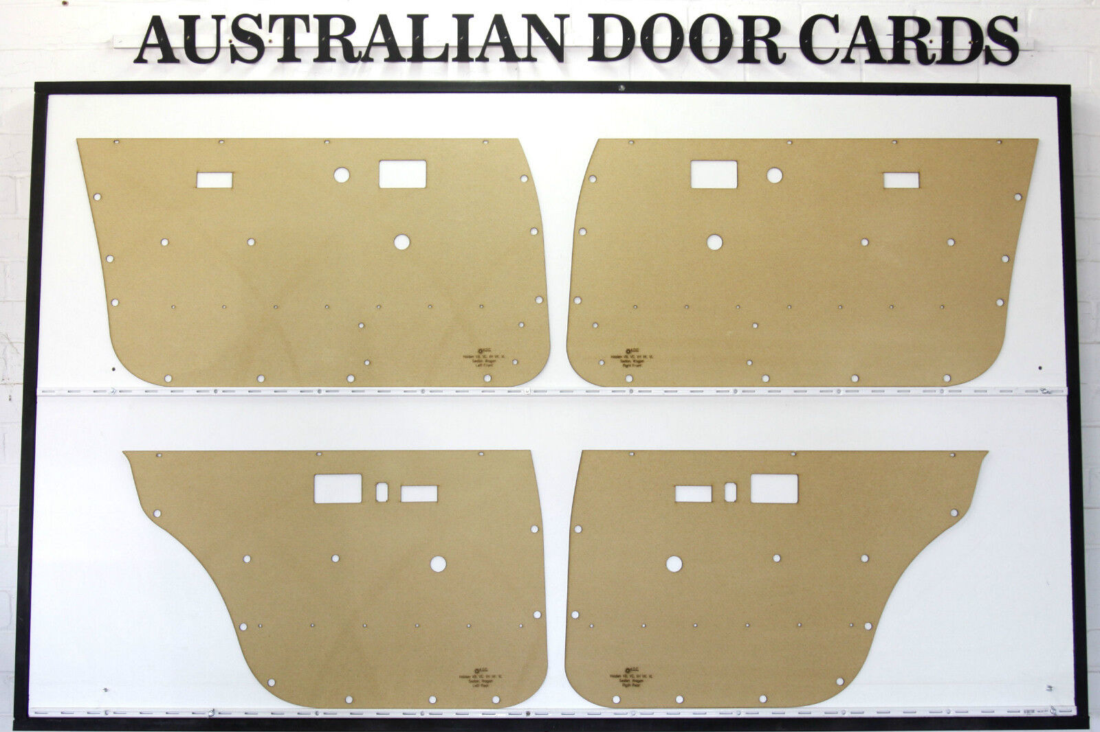Door Cards Fits Holden Commodore VB VC VH VK VL Sedan Wagon Quality Masonite x4