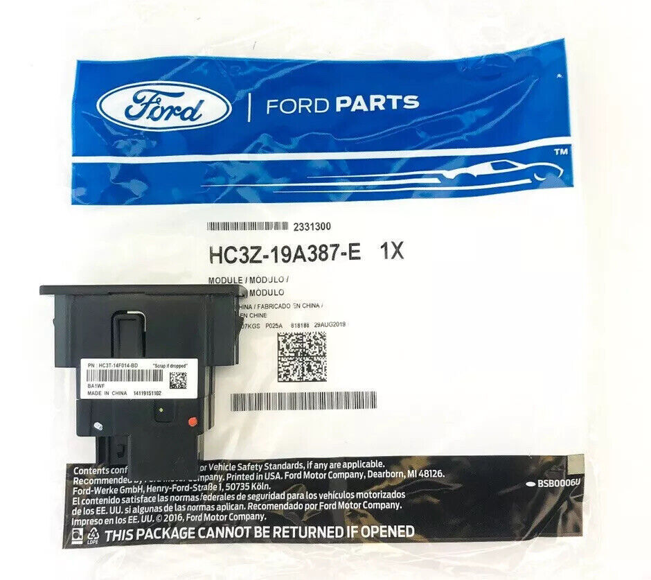 OEM Genuine Ford APPLE CARPLAY Interface Module -Sync 3 Only-HC3Z-19A387-D  Blue