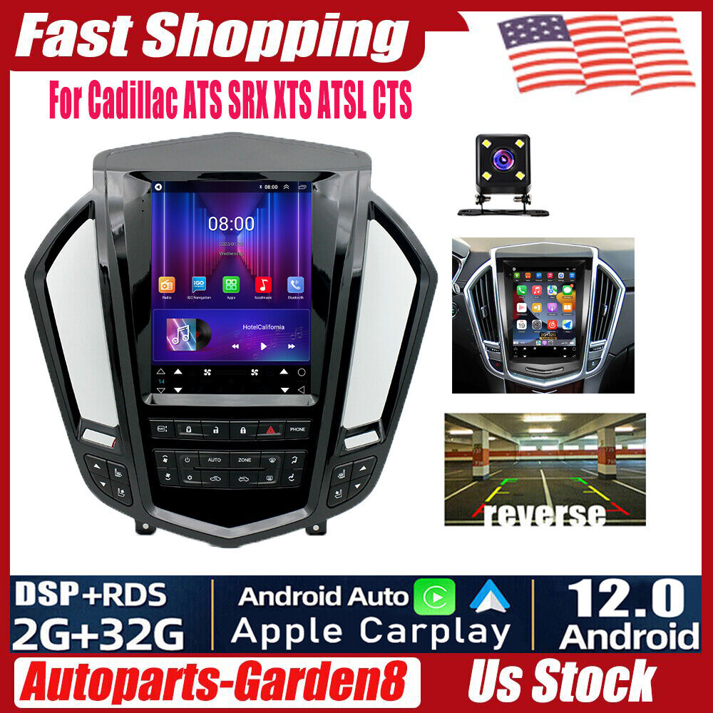 2G+32G Android 12 Car Radio GPS Apple CarPlay For Cadillac ATS SRX XTS ATSL CTS