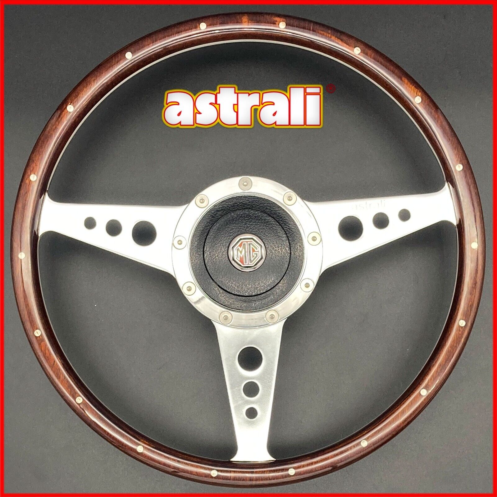 MGB Roadster & MGB GT- astrali 14 inch  Classic Wood Steering Wheel  1970 - 1976