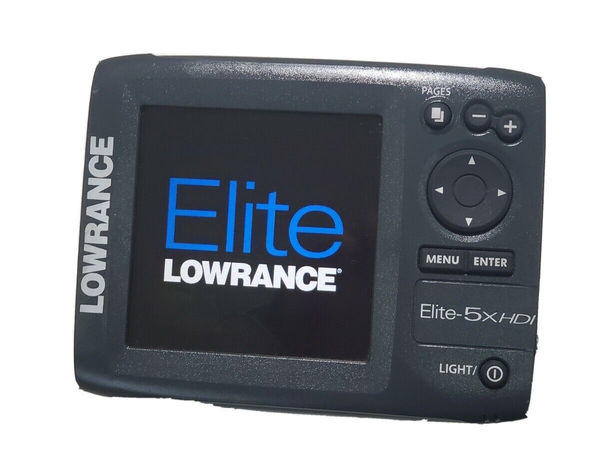Lowrance Elite 5x HDI Depth Fishfinder Sonar Head Unit * 30 Day Warranty * 
