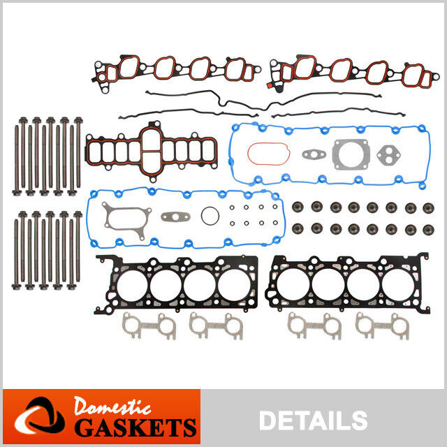 Fits 00-04 Ford F150 F350 Expedition Excursion E150 5.4L Head Gasket Set Bolts