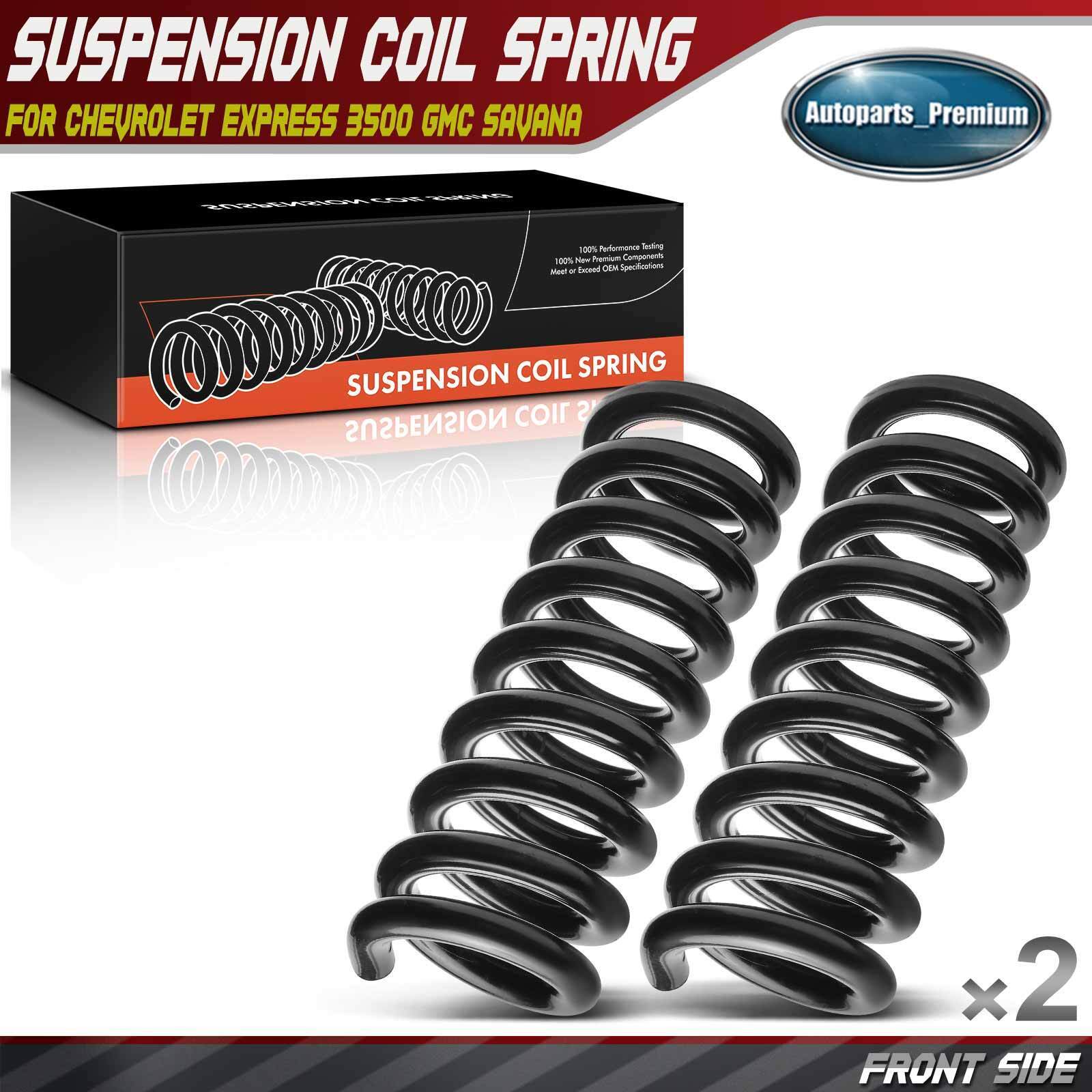2x Front Coil Springs for Chevrolet Express 3500 GMC Savana 3500 2006-2016 6.6L