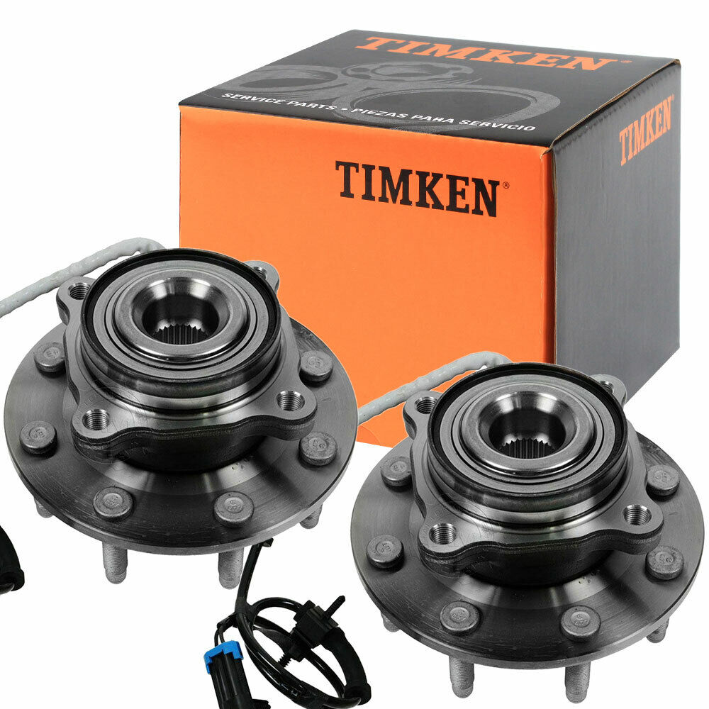 4WD TIMKEN Front Wheel Bearing and Hubs For Chevy Silverado GMC Sierra 2500HD H2