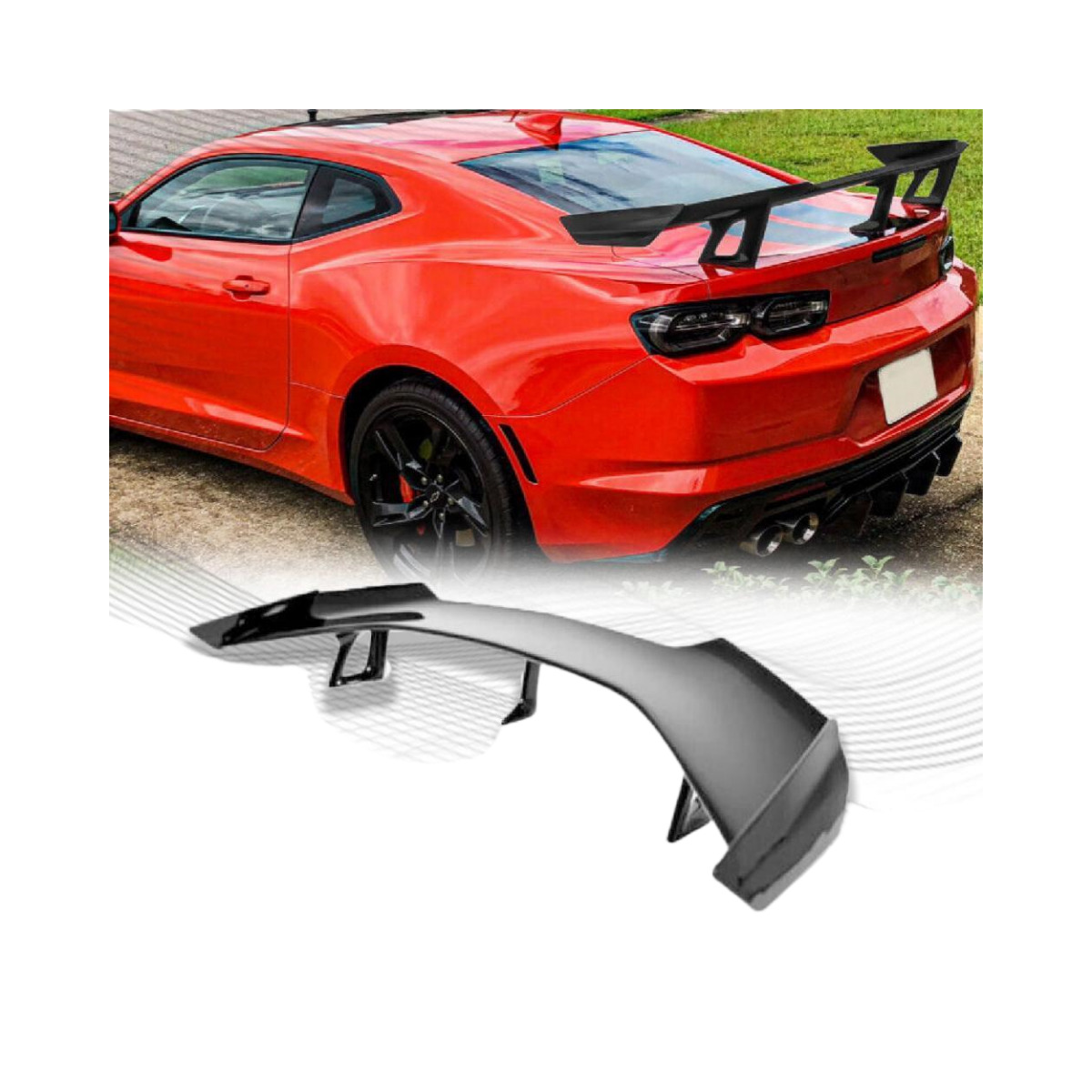 Spoiler Wing Matte Black Fits For Chevy Camaro ZL1 1LE Style LT RS SS 2016-2022
