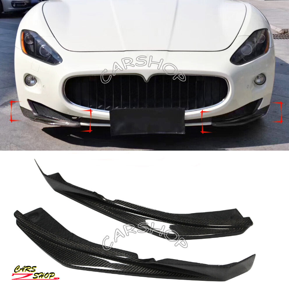 Real Carbon Fiber Front Bumper Splitter Lip For Maserati GranTurismo Coupe 08-14
