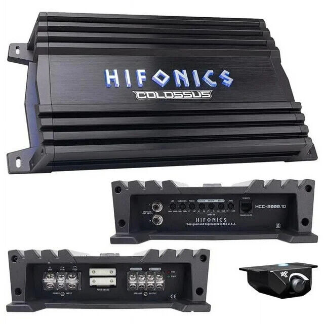 HIFONICS COLOSSUS 2000W RMS 1 CHANNEL MONO BLOCk 1 OHM STABLE BIG POWER AMP