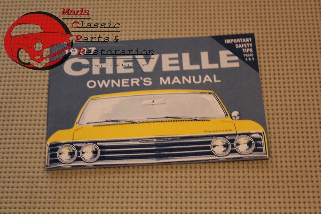1967 67 Chevrolet Chevy Chevelle El Camino Owners Owner\'s Manual