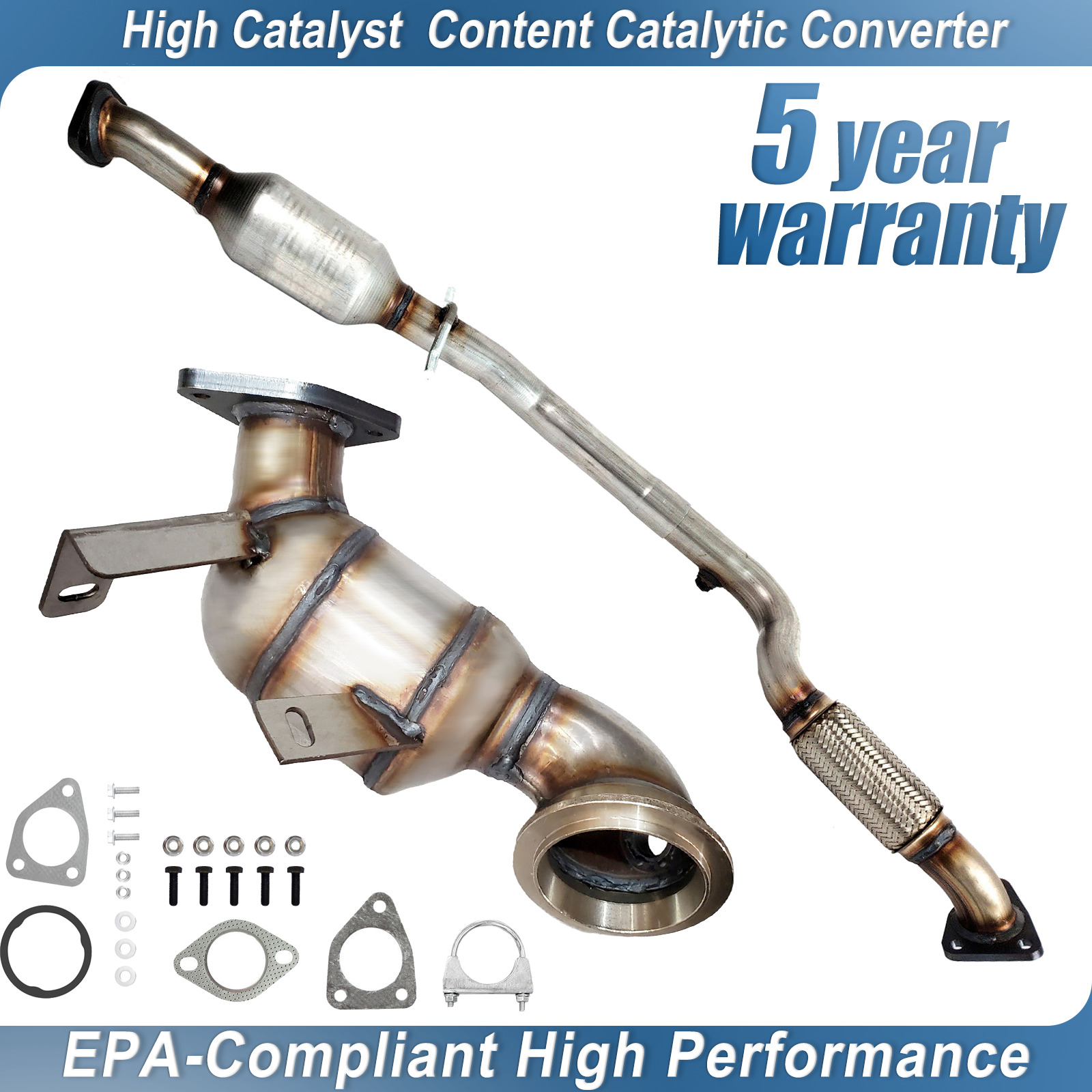 For Chevy Cruze 1.4L 2011-2015 Both Front & Rear Catalytic Converters 2 Pieces