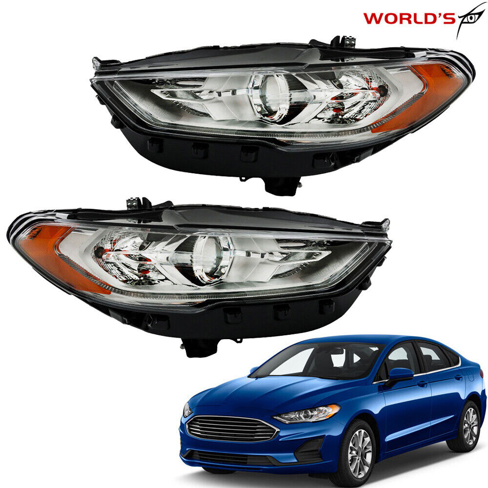 For 2017 2018 2019 Ford Fusion Factory Headlighs With LED DRL Driver&Passenger