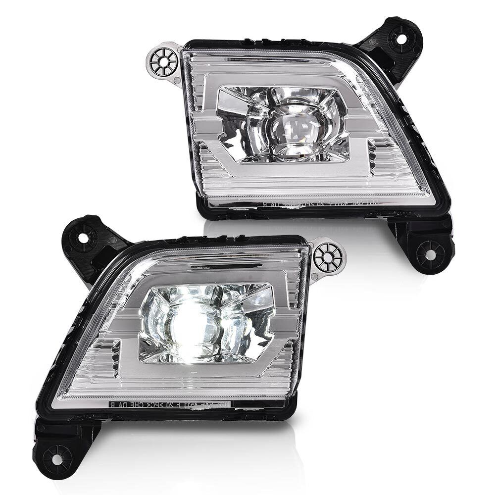 Fit For 2019-2022 Chevy Silverado 1500 Generation LED Fog Lights Lamp Clear New