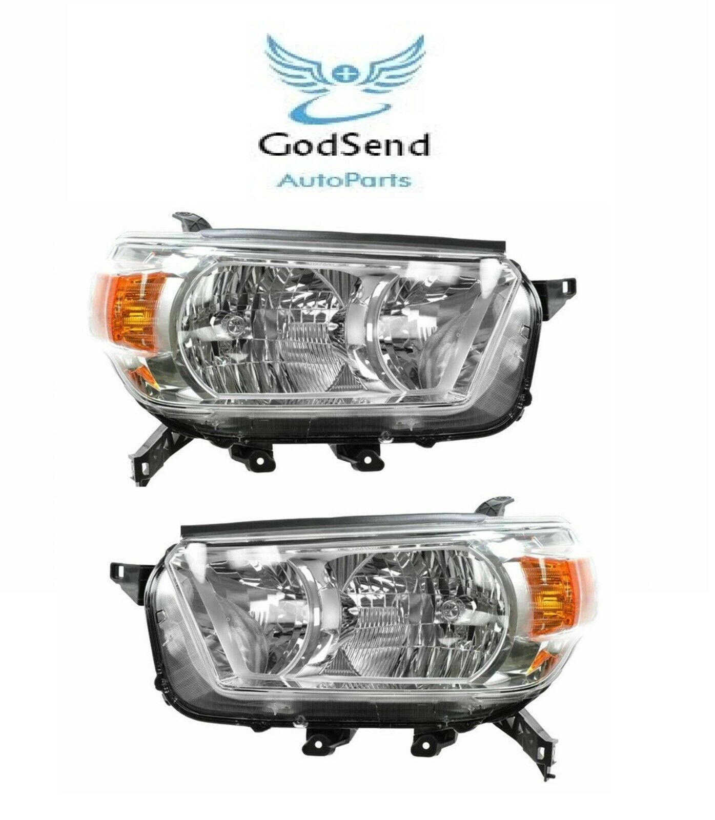 For 2010 2011 2012 2013 4Runner  Headlights Headlamps Set 10 11 12 13 