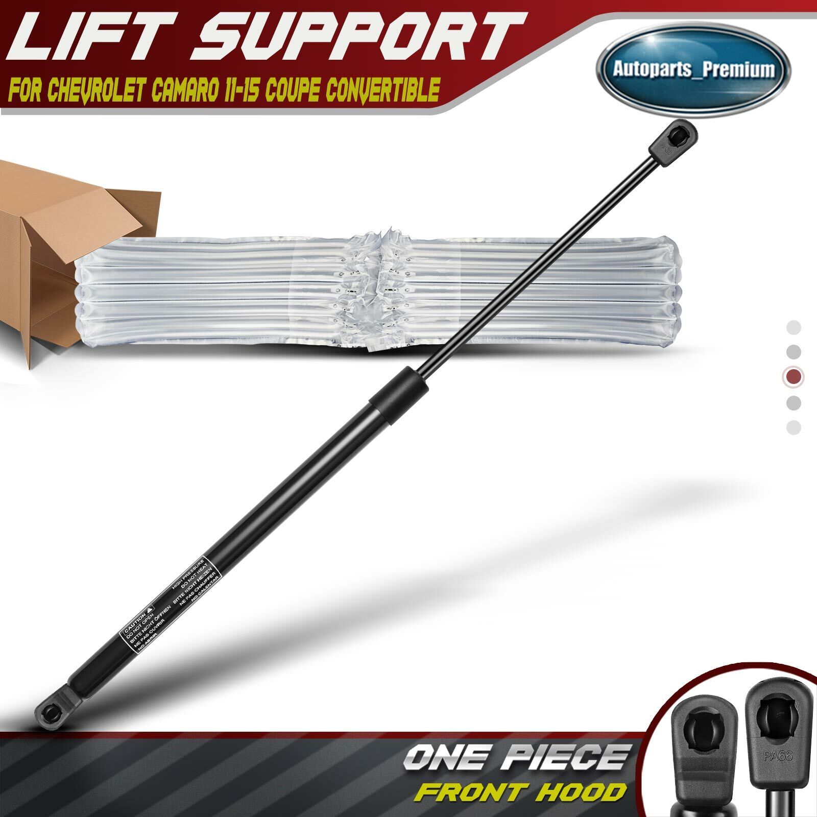 1x Hood Lift Supports Struts for Chevrolet Camaro 11-15 Coupe Convertible