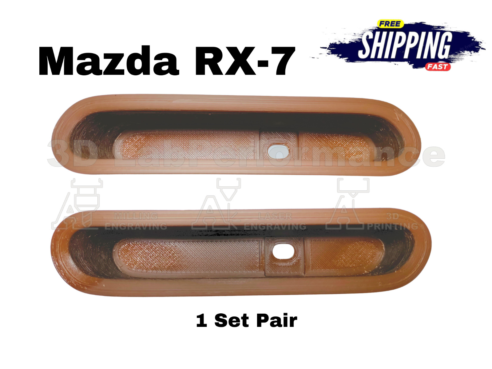 Mazda RX-7 1GEN Bezel Door Pull Cup (x2 BROWN)