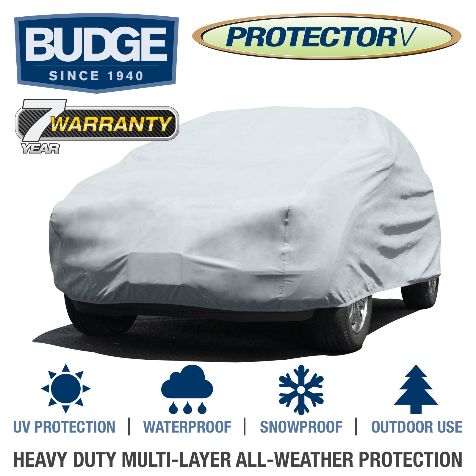 Budge Protector V SUV Cover Fits Ford Explorer 2002 | Waterproof | Breathable