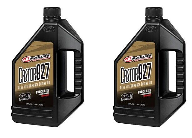 Maxima Racing Oils Castor 927 2-Stroke Oil - 64 oz  ( 2 ) Pack 2 Stroke - 23964 