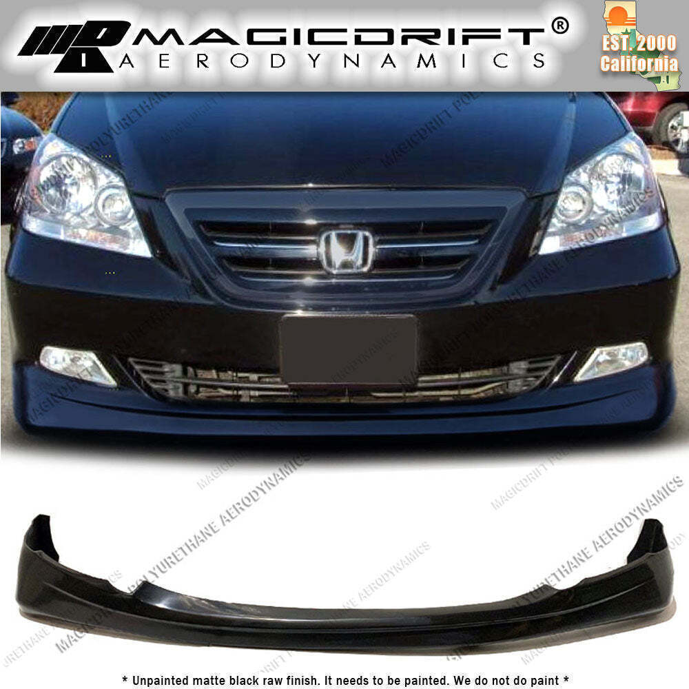 For 05-07 Honda Odyssey VIP Van MDA Front Bumper Add-on Lip Body Kit Urethane
