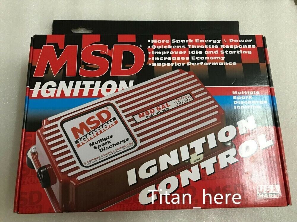 MSD Ignition 6AL Style Multiple Spark Discharge Red CDI Ignition Box 6420 DHL