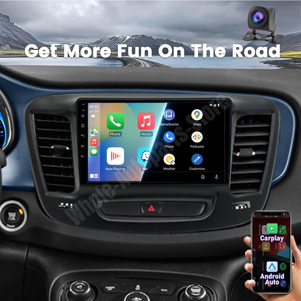 For 2015-2019 Chrysler 200 200C 200S Carplay Android 13 Car Stereo Radio GPS FM