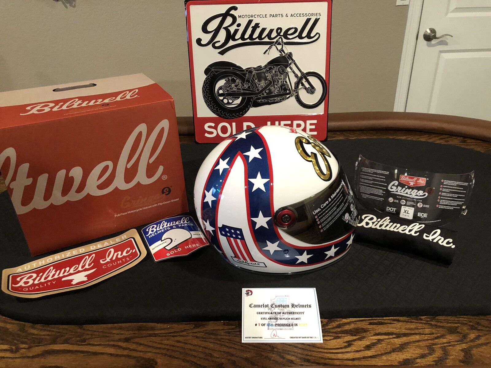Evel Knievel Limited Edition Collector Helmet