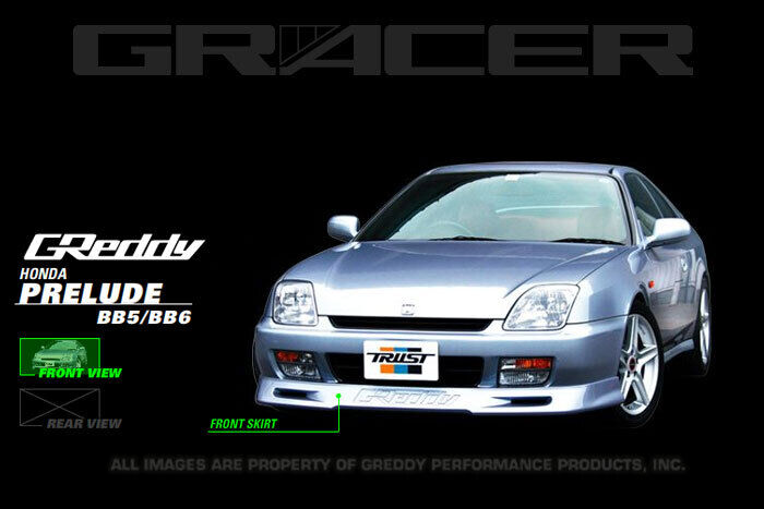 GReddy for 97-01 Honda Prelude Urethane Front Lip Spoiler