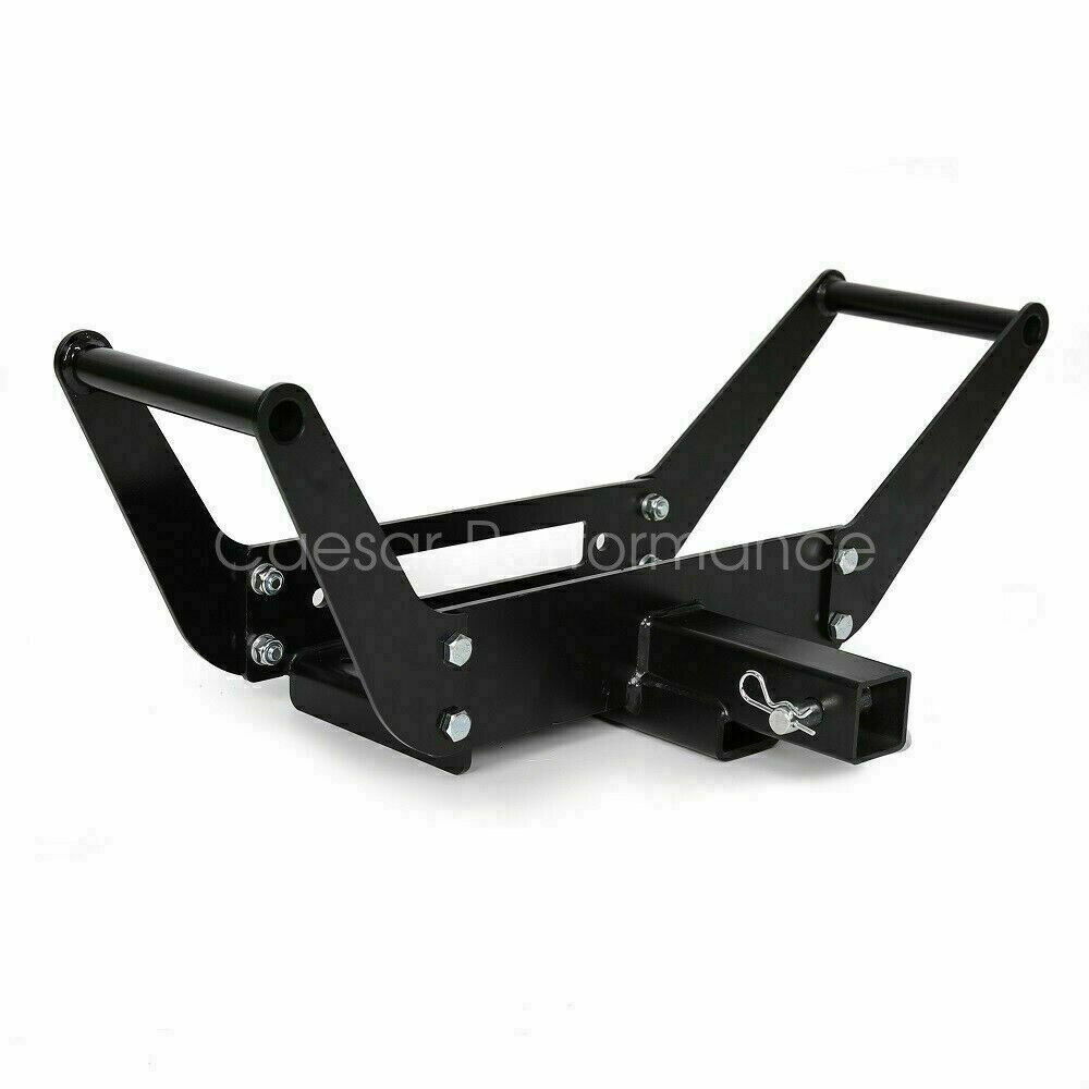 4WD Foldable Winch Mounting Plate Cradle Front/Rear Bull Bar 2\