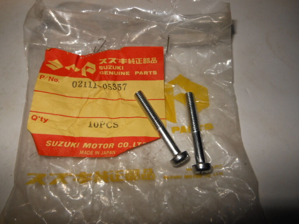 NOS OEM Suzuki TS400 TM400 RE5 GT380 Cross Head Screw QTY2 02111-05357