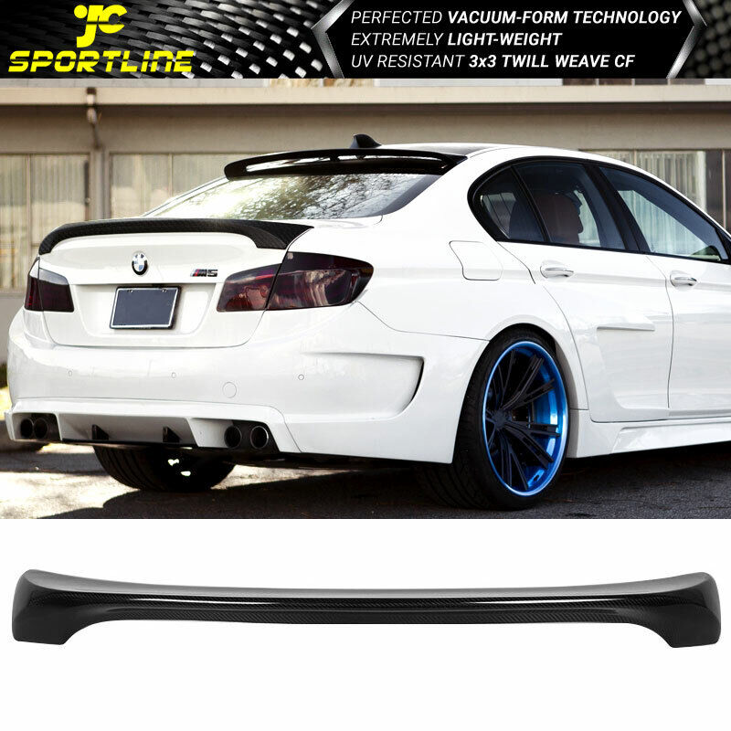 Fits 11-16 BMW 5 Series F10 & M5 HM Style Trunk Spoiler CF