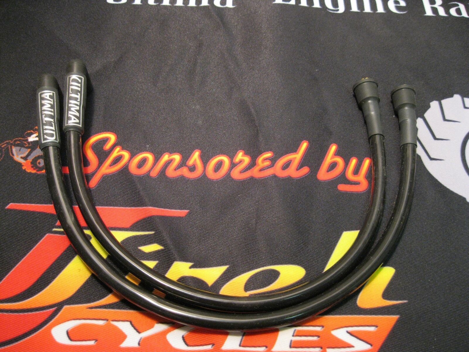 Ultima Black Spark Plug Wire Set For Evolution Touring Early Model FLH 1985-1998