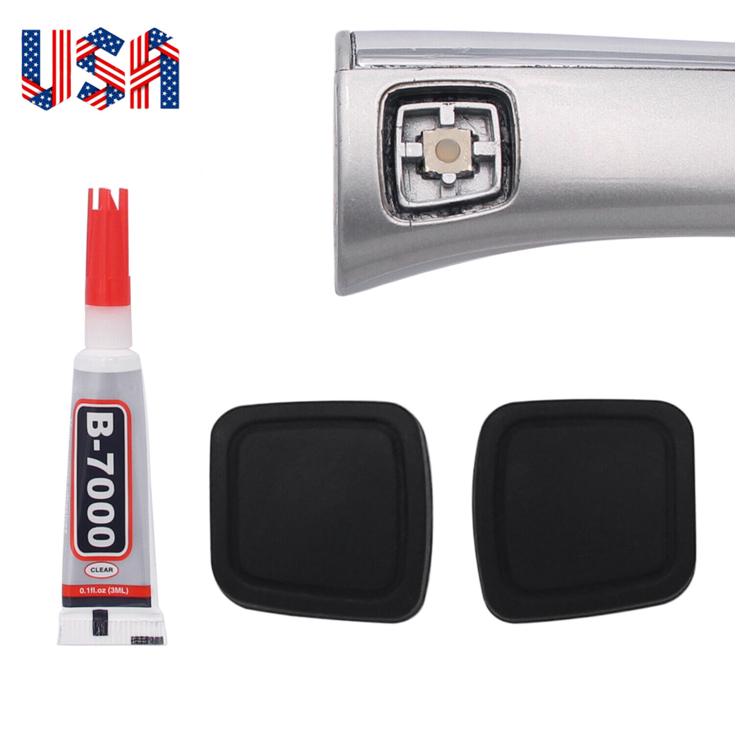2X Keyless Go Door Handle Button Cover Repair Kit Fit for Mercedes W220 S SL CL