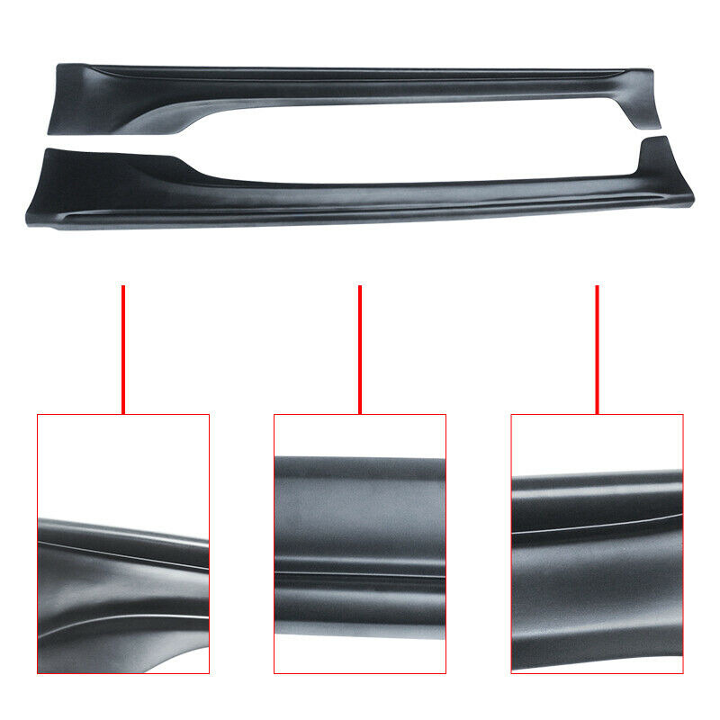 T-Style Side Skirts Black ABS Fits 2012-2021 Subaru BRZ / Scion FR-S / Toyota 86