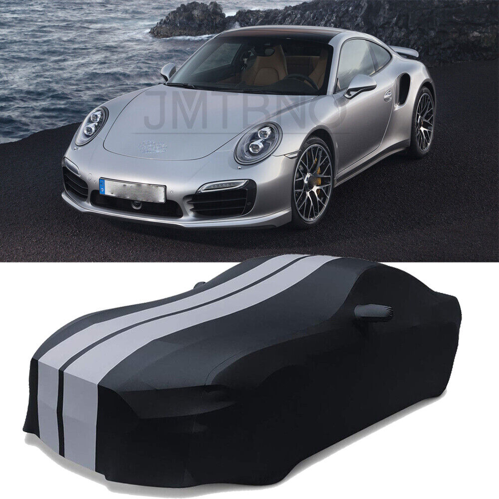 For Porsche 911 Turbo S Indoor Car Cover Satin Stretch Dust Scratch Protector