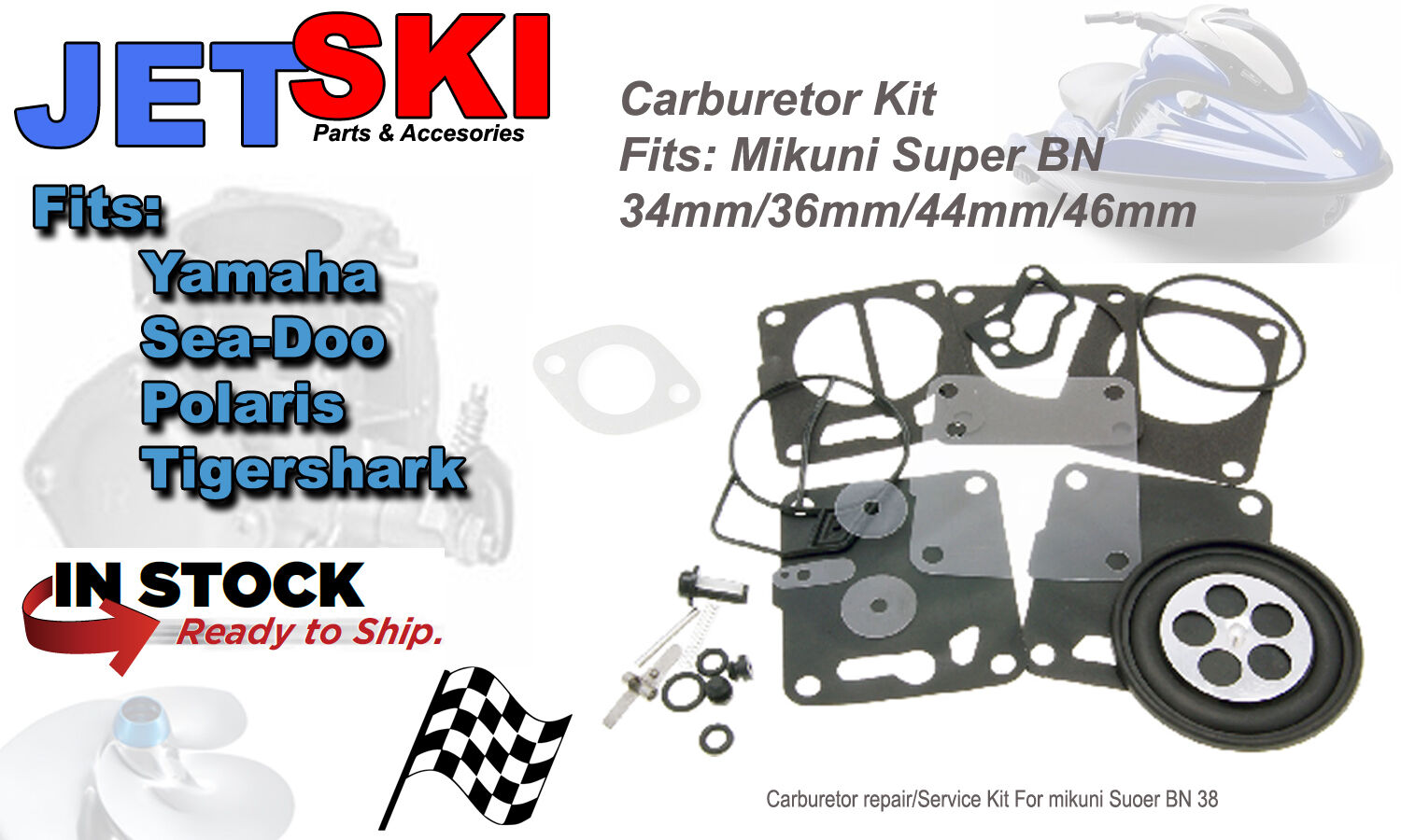 Yamaha Mikuni Carb Rebuild Kit Carburetor 650 700 760 1100 1200 Waverunner 701