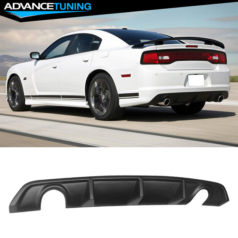 Fits 12-14 Dodge Charger SRT8 OE Style Rear Bumper Lip Diffuser Lower Valance PP