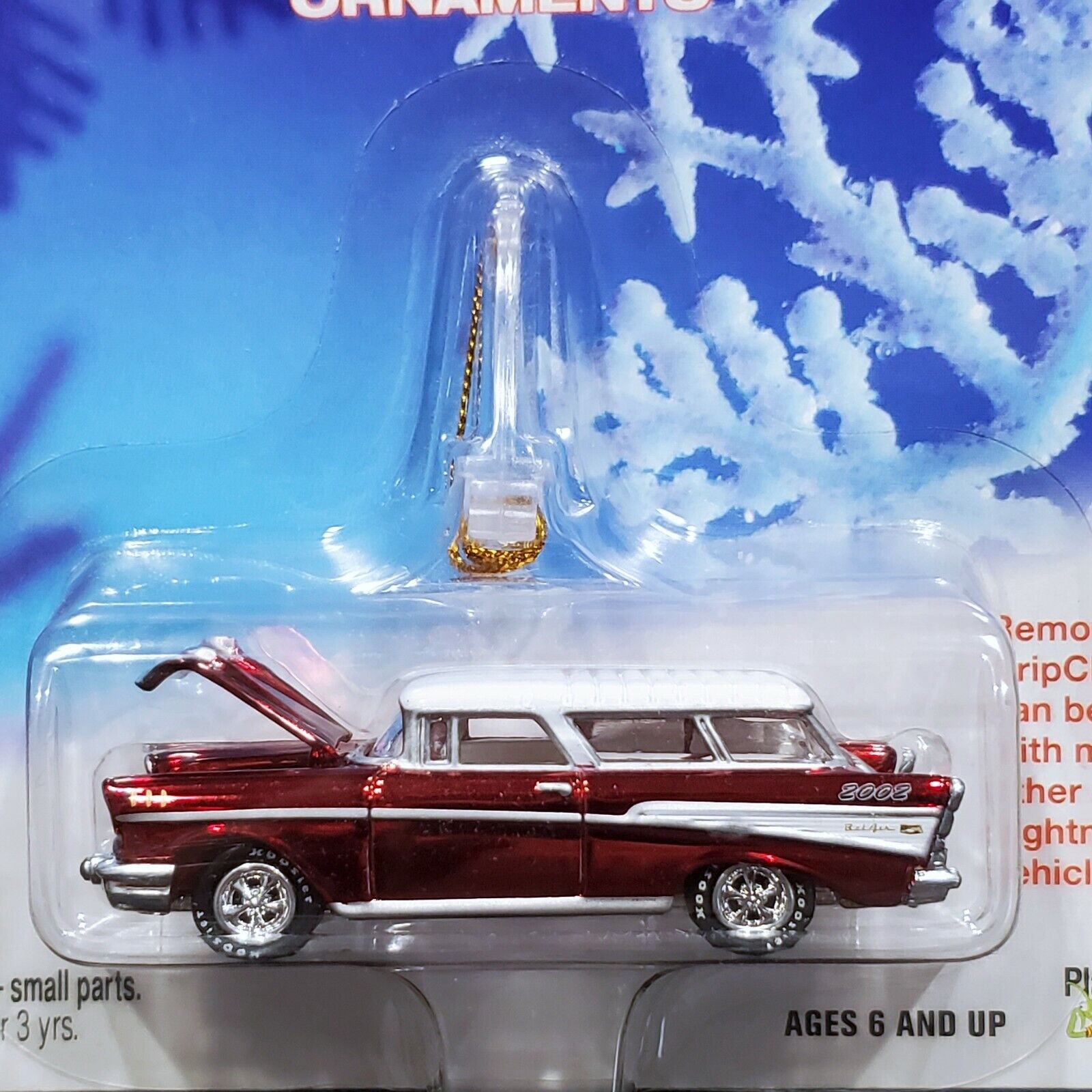 57 1957 Chevy Nomad Johnny Lightning Holiday Christmas Ornament Chevrolet Car