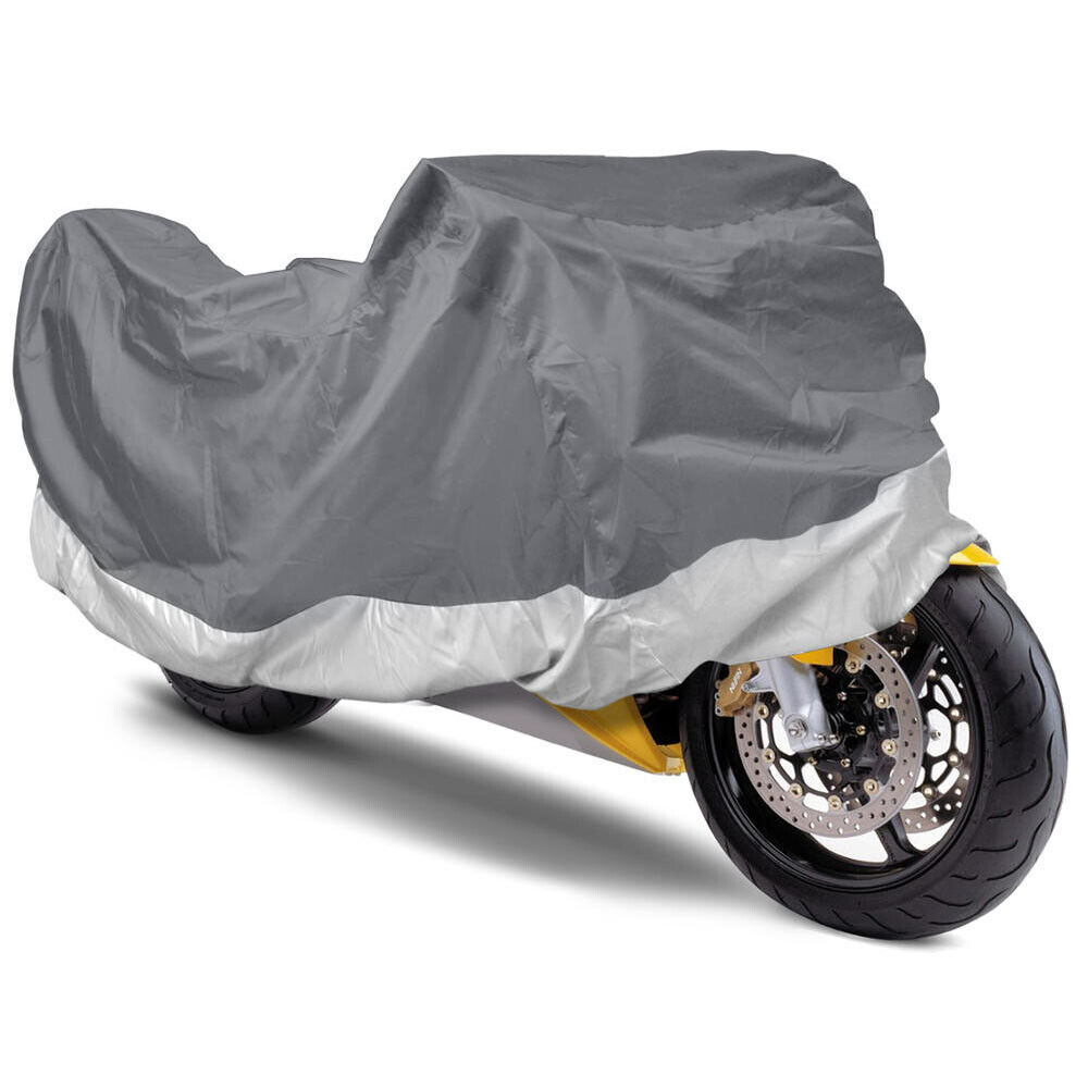 Motorcycle Cover Waterproof Outdoor Motorbike All Weather Protection (XL)