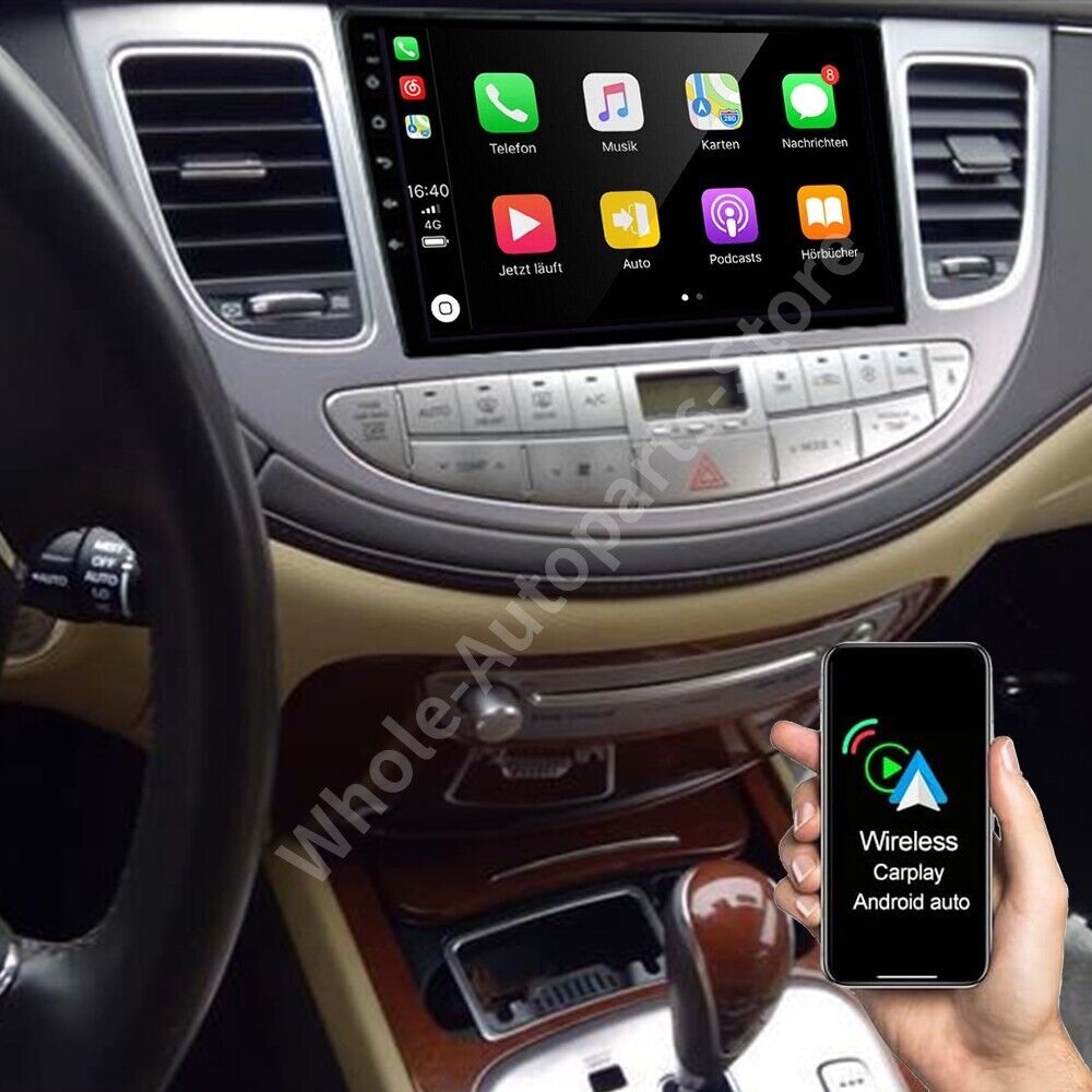 For 2009-2014 Hyundai Genesis Sedan Android 13 Carplay Car Stereo Radio GPS WIFI