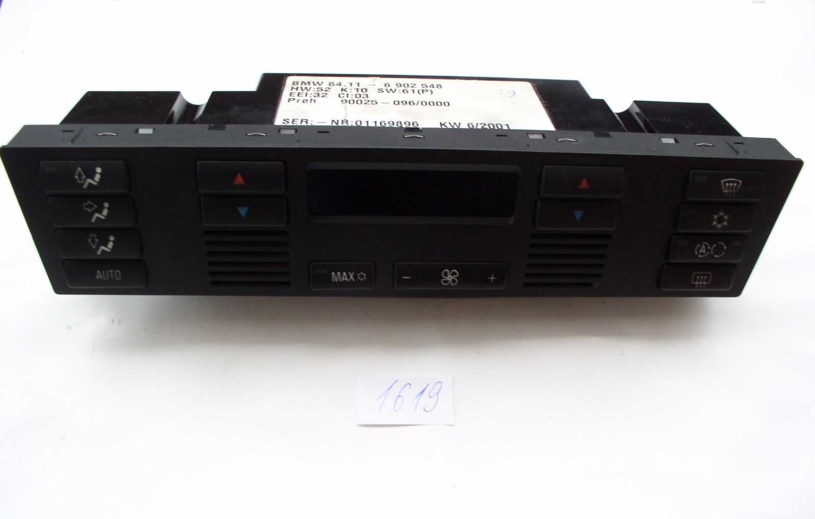 95-03 OEM BMW E39 525 530 540 M5 AIR CONDITIONING HEATER CLIMATE CONTROL 6902548