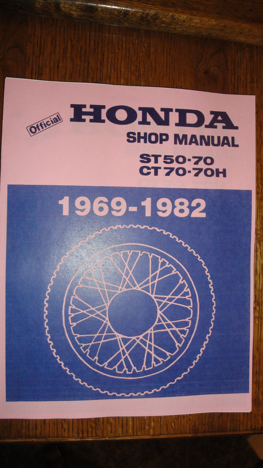 Official Service Shop Manual 1969-1982 Honda Trail 70 CT70 CT70H ST50 ST70
