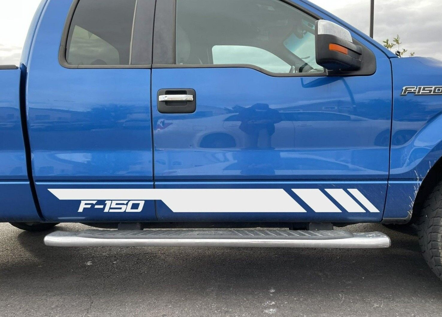2X Ford F-150 Vinyl Door Body Racing Decals Stripes Stickers Vinyl Graphics