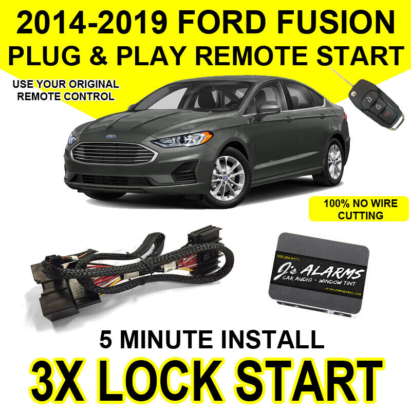 Js Alarms Remote Start Plug and Play Install For 2014-2019 Ford Fusion FO2