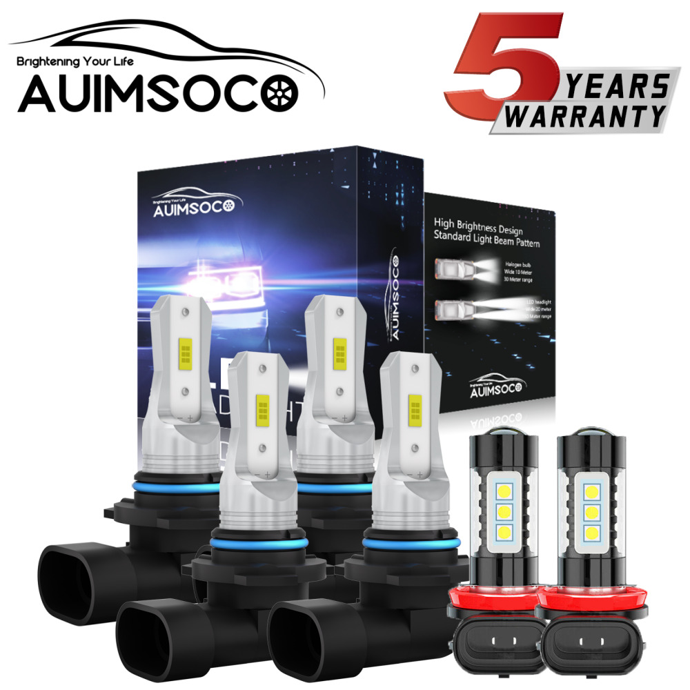 For Toyota RAV4 Sport Utility 4-Door 2013-2015 LED Headlights+Fog Lights Bulbs