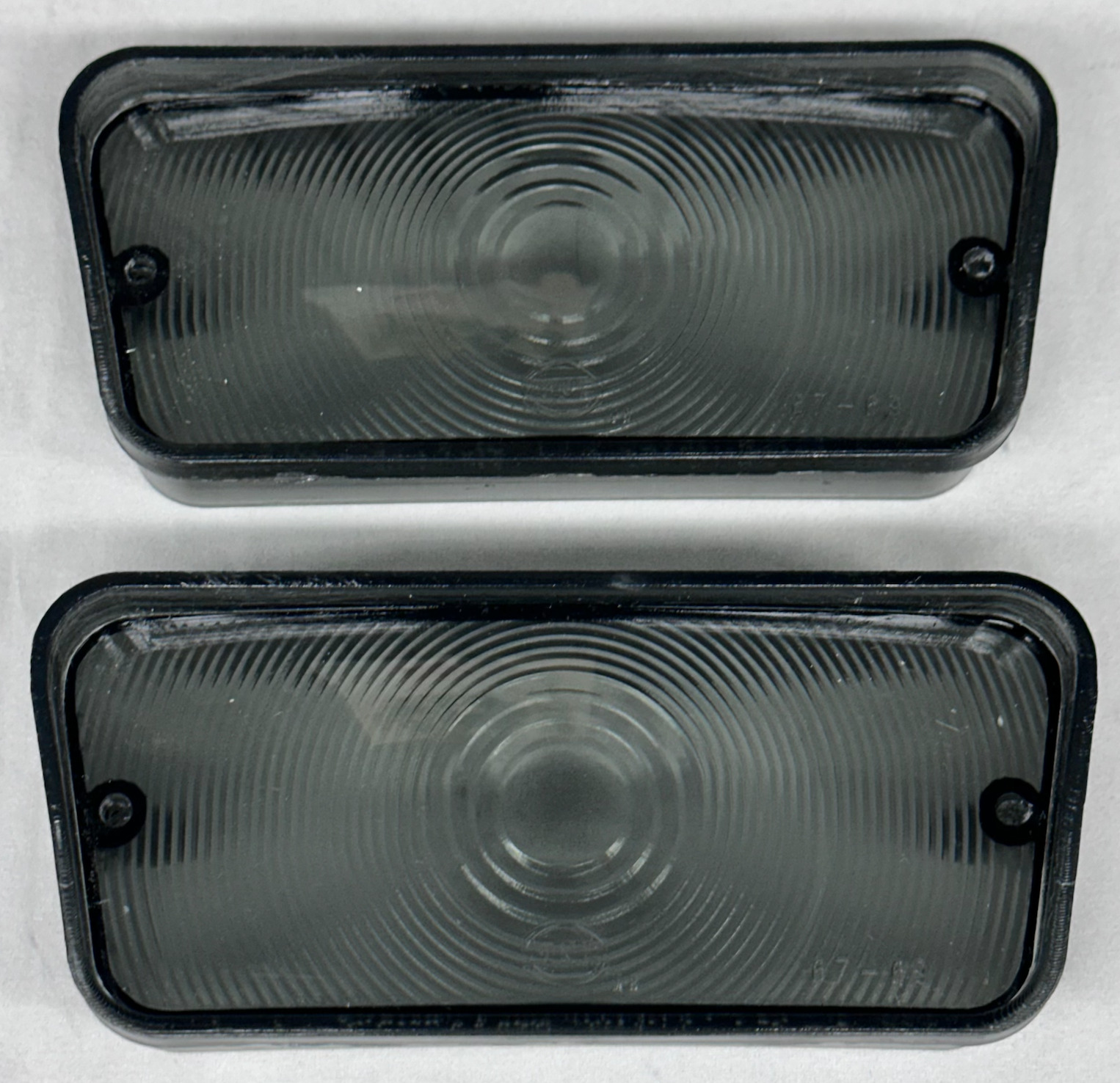 Ford Truck 1967 1968 1969 SMOKE Front turn signal lenses pair NEW SET OF 2