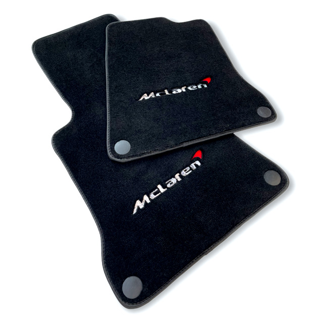 Floor Mats For McLaren MP4 12C Tailored Carpets Set With McLaren Emblem LHD 